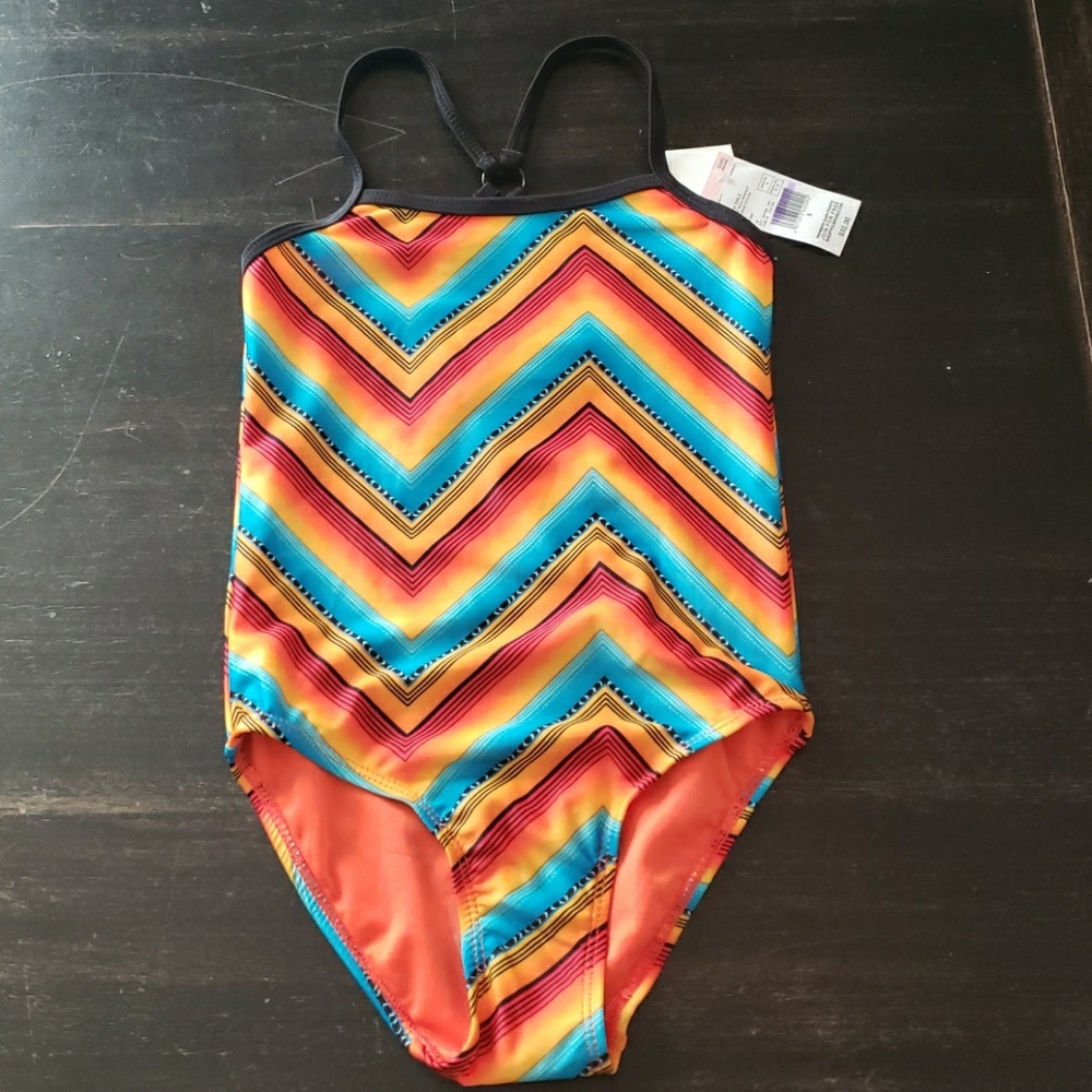 One Piece multi color swimsuit for girls